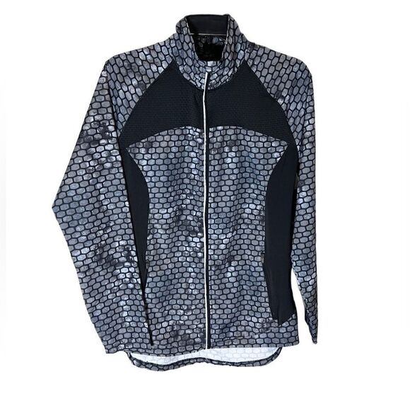 Champion duo dry running jacket windbreaker black grey size medium - Picture 16 of 16